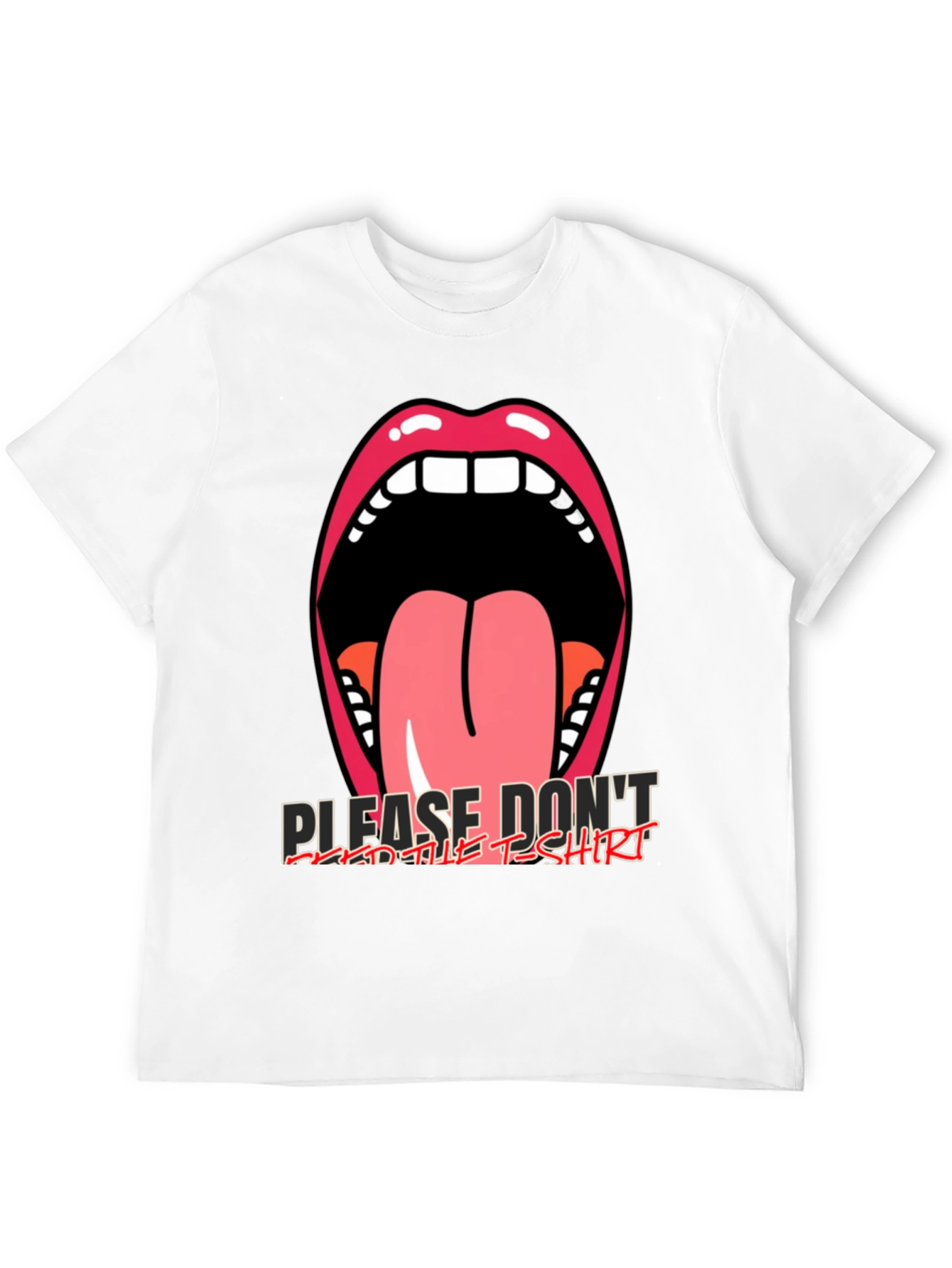 Graphic Tee: Open Mouth Tongue Out