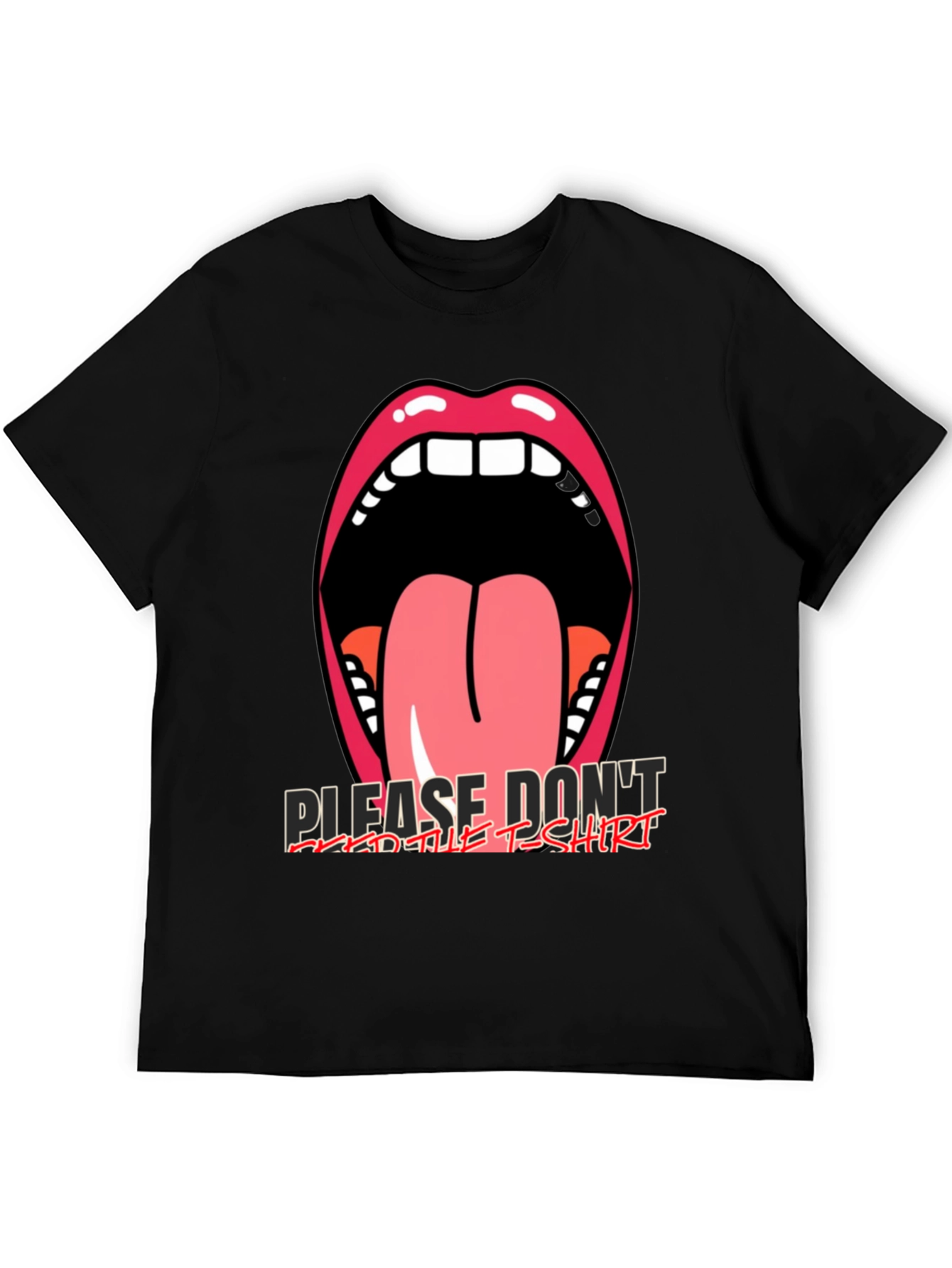 Graphic Tee: Open Mouth Tongue Out