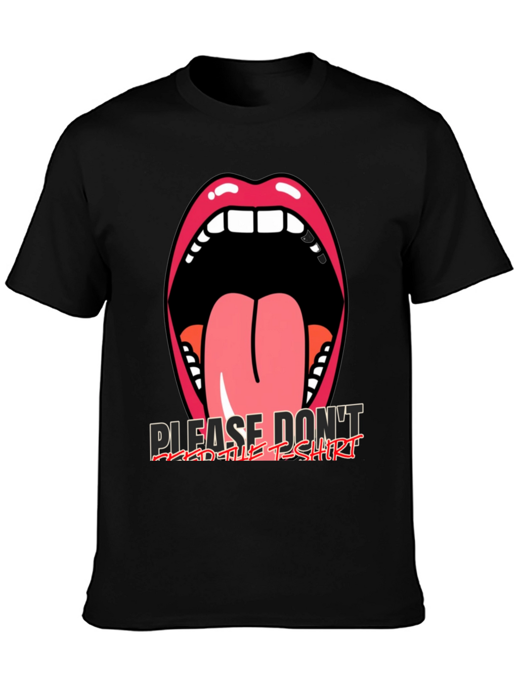 Graphic Tee: Open Mouth Tongue Out