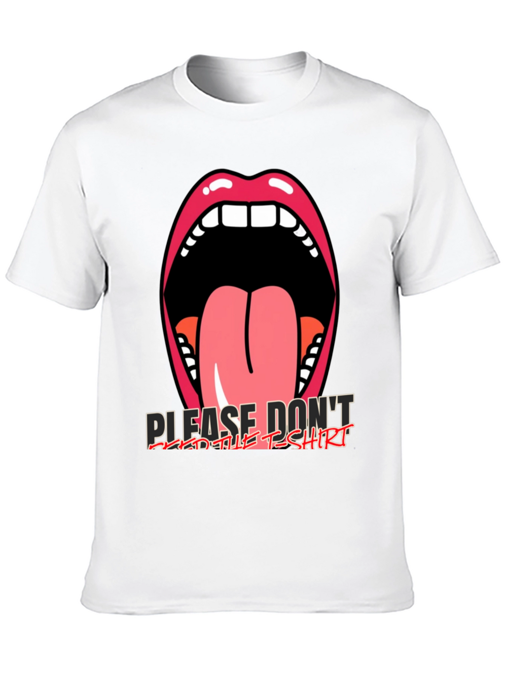 Graphic Tee: Open Mouth Tongue Out
