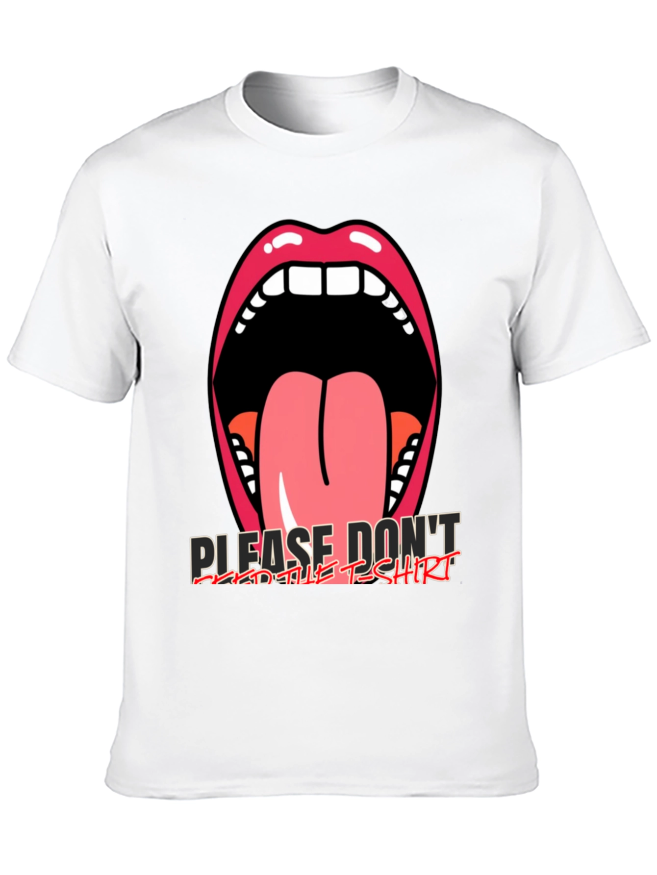 Graphic Tee: Open Mouth Tongue Out