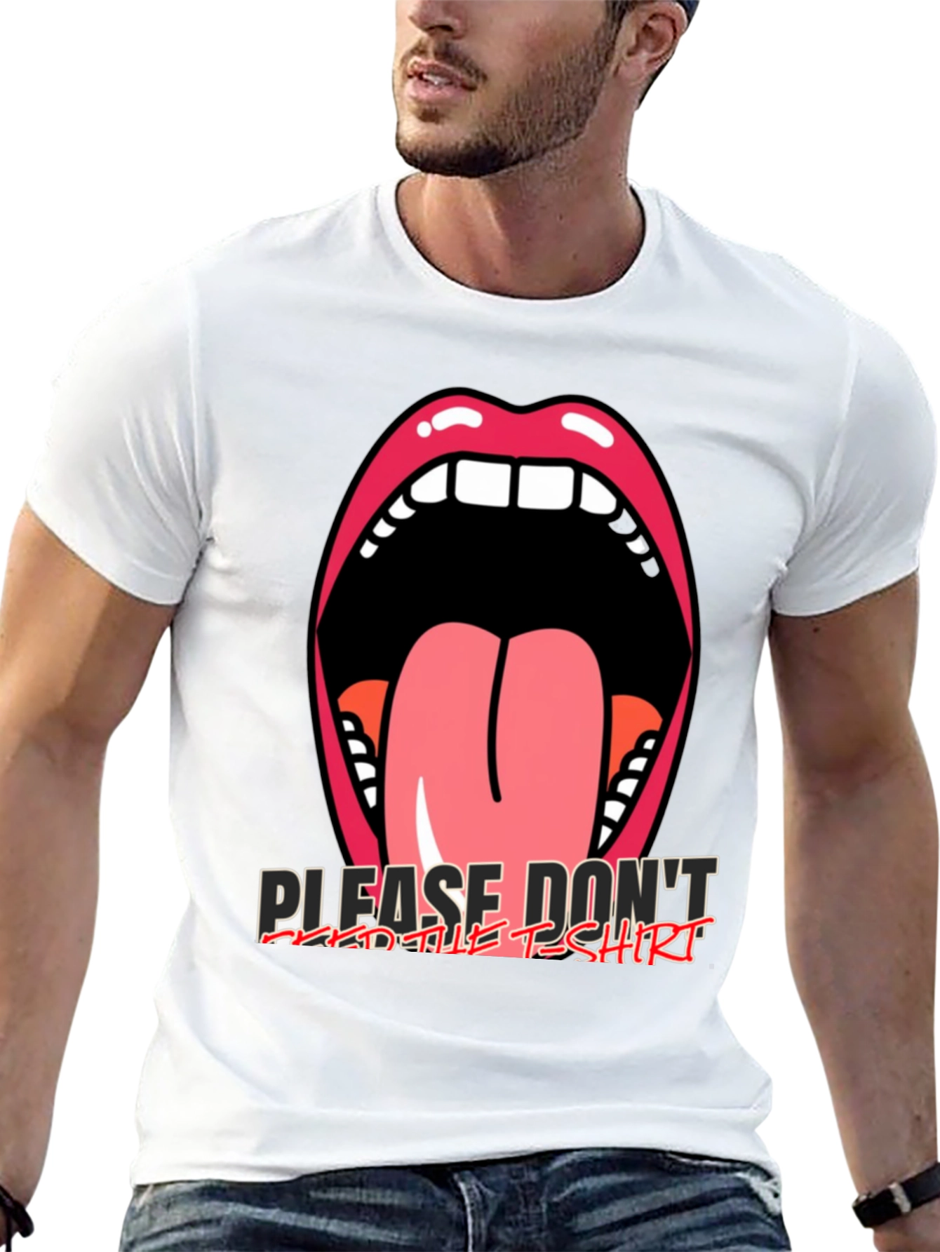 Graphic Tee: Open Mouth Tongue Out
