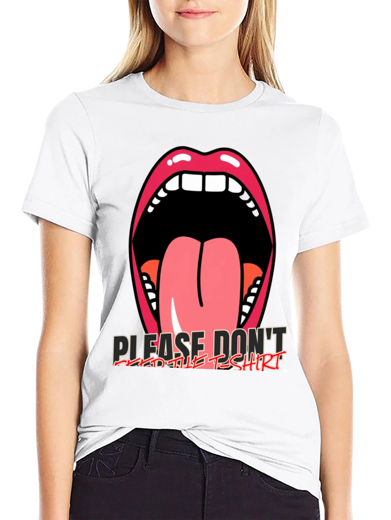Graphic Tee: Open Mouth Tongue Out