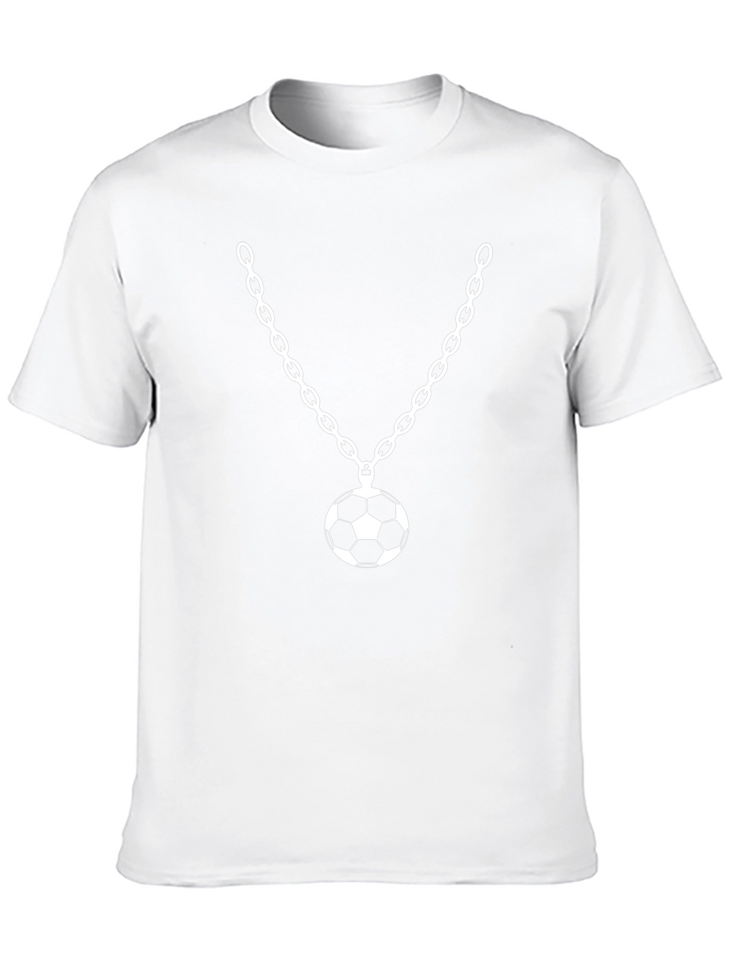 Soccer Ball Pendant T-Shirt - Black