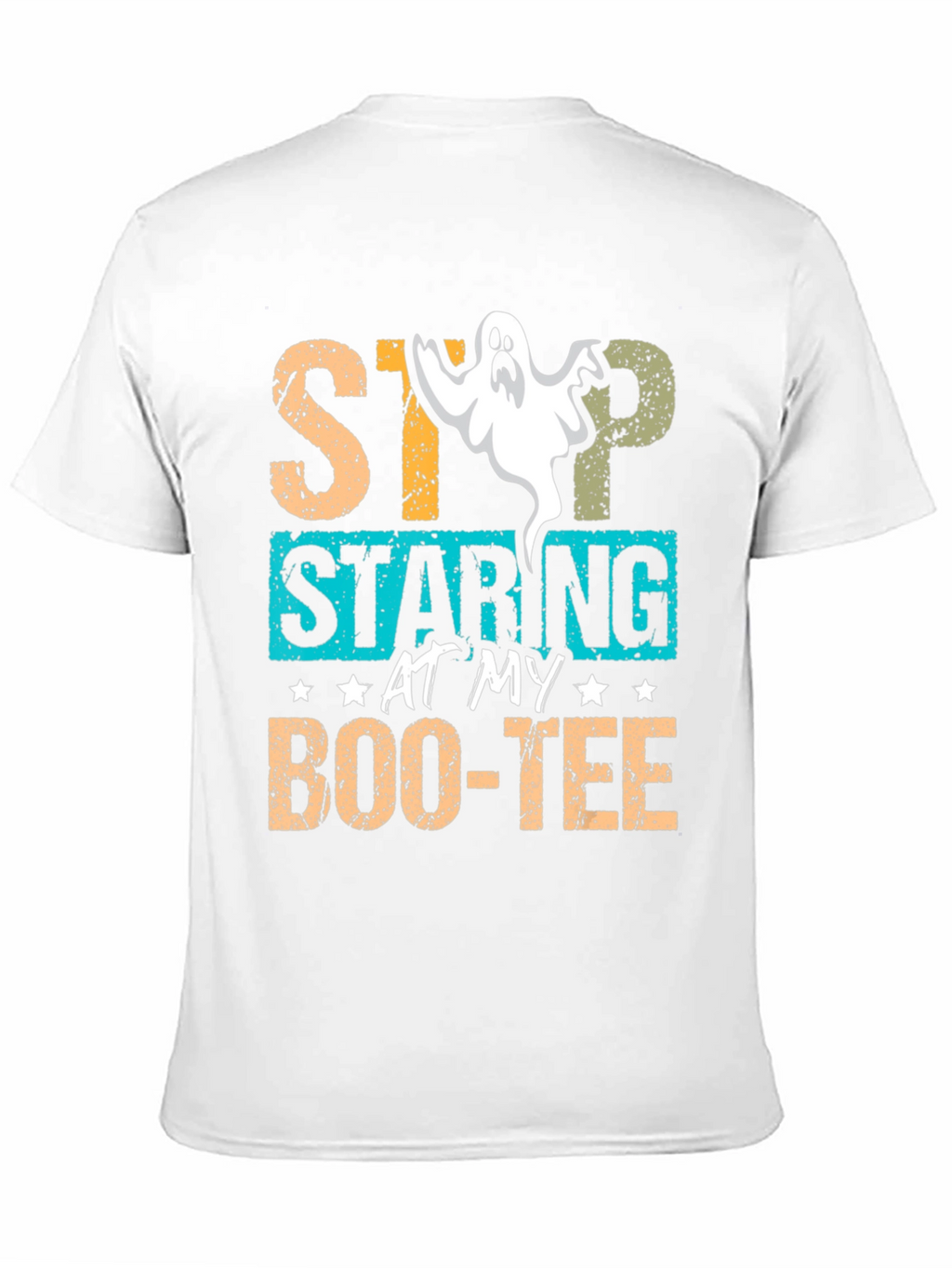 Stop Staring At My Boo-tee Halloween Graphic T-Shirt
