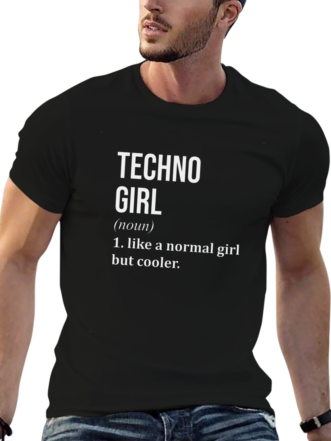 Techno Girl Definition T-Shirt Funny Novelty Tee