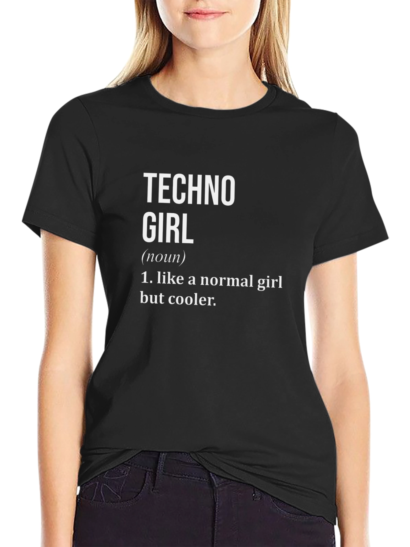 Techno Girl Definition T-Shirt Funny Novelty Tee