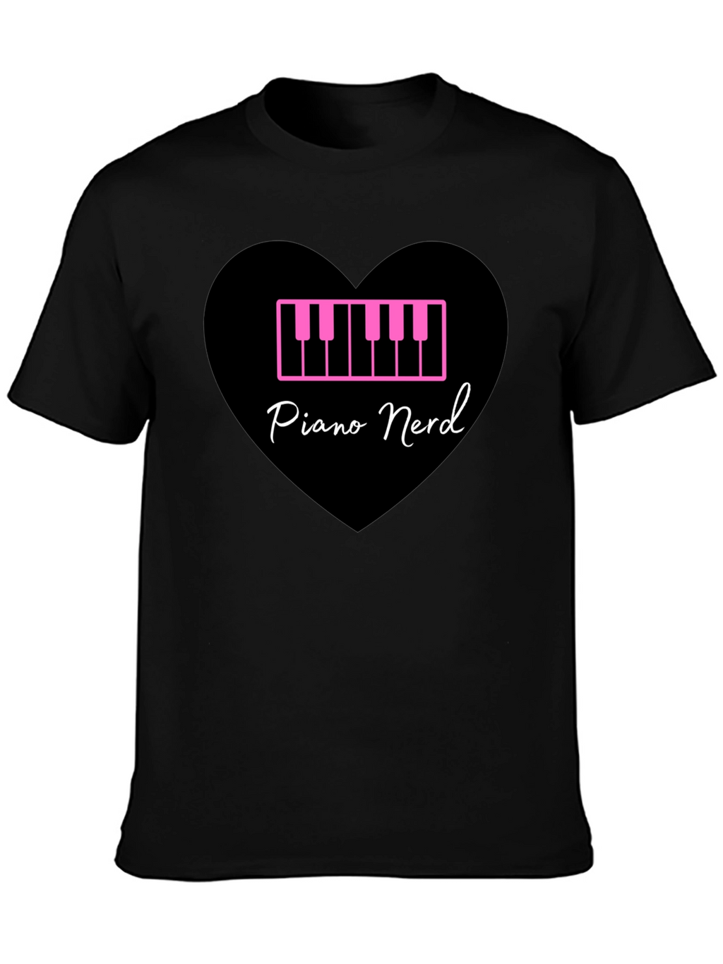 Piano Nerd T-Shirt - Musical Heart Tee