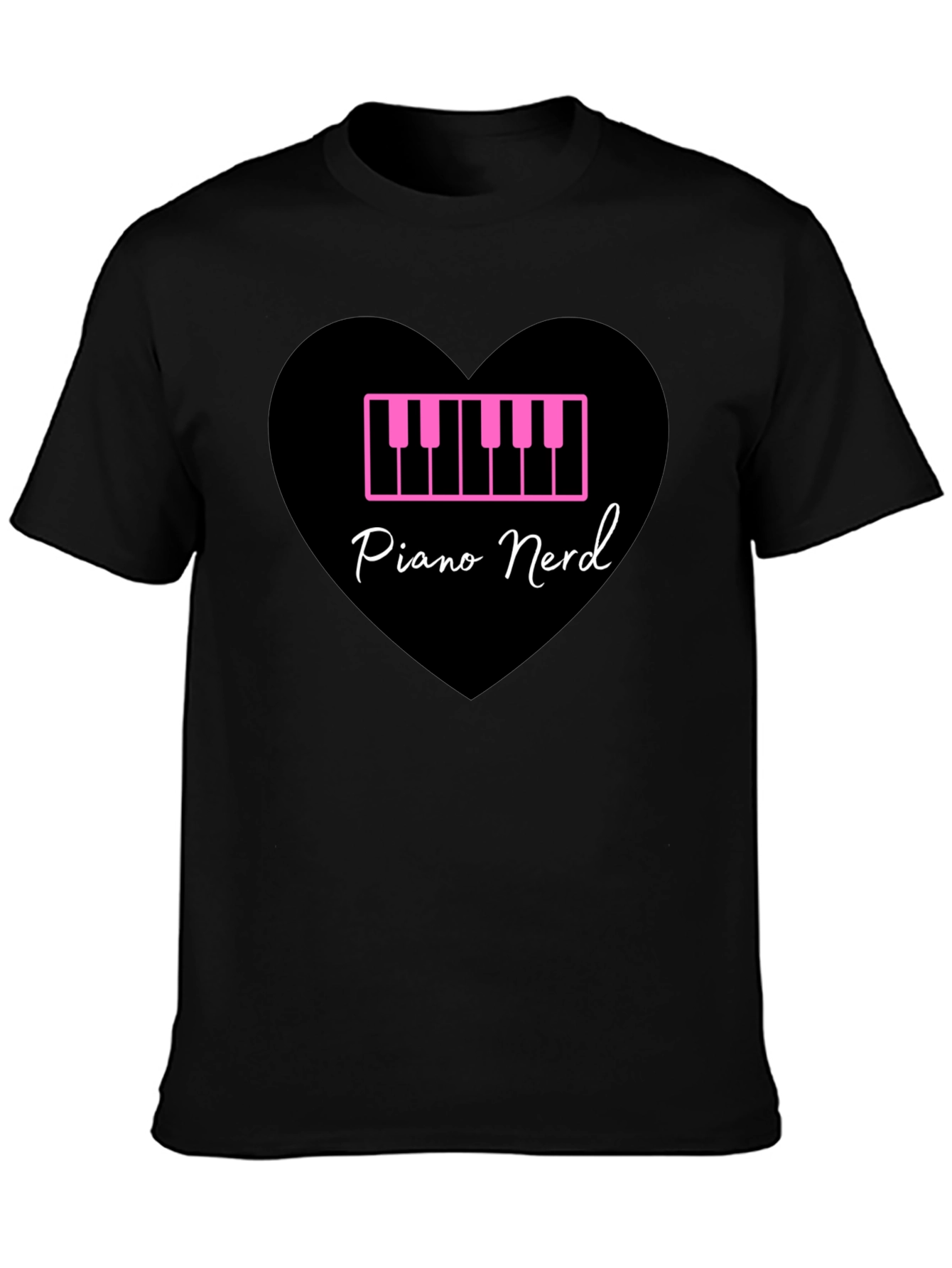 Piano Nerd T-Shirt - Musical Heart Tee