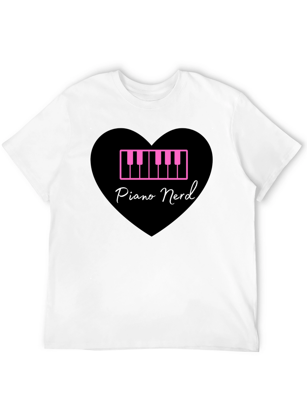 Piano Nerd T-Shirt - Musical Heart Tee