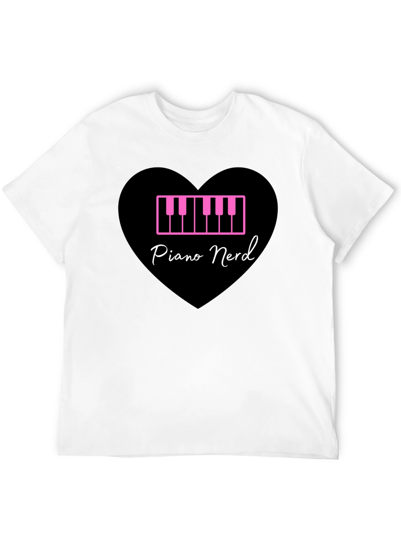 Piano Nerd T-Shirt - Musical Heart Tee