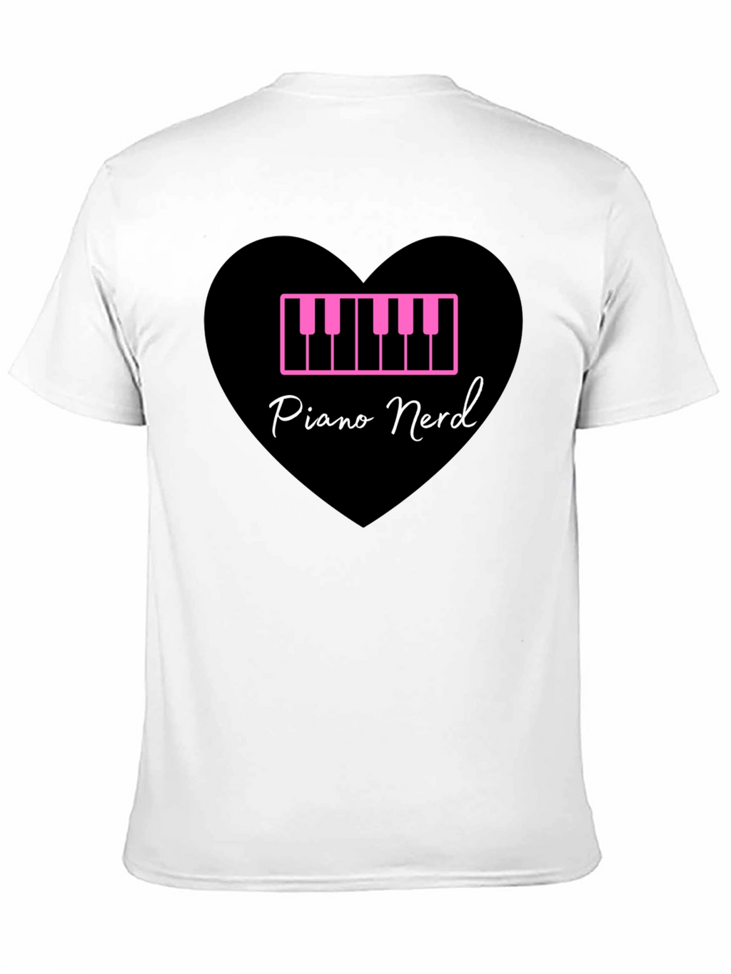 Piano Nerd T-Shirt - Musical Heart Tee