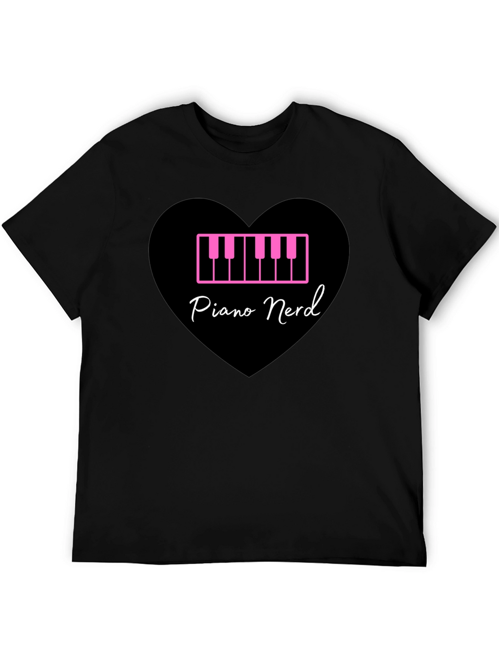 Piano Nerd T-Shirt - Musical Heart Tee