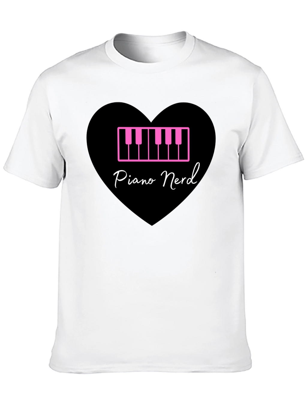 Piano Nerd T-Shirt - Musical Heart Tee