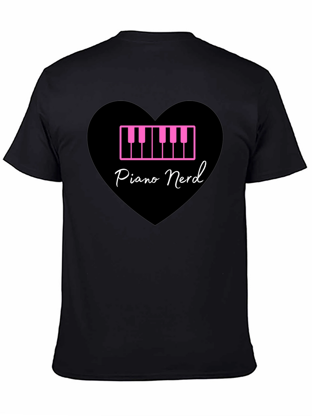 Piano Nerd T-Shirt - Musical Heart Tee