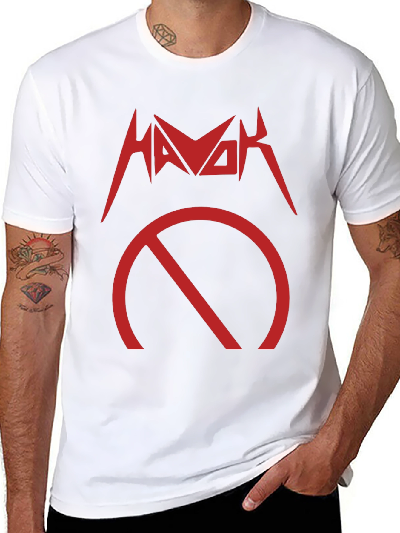Havok Symbol Black T-Shirt - Thrash Metal Band Tee