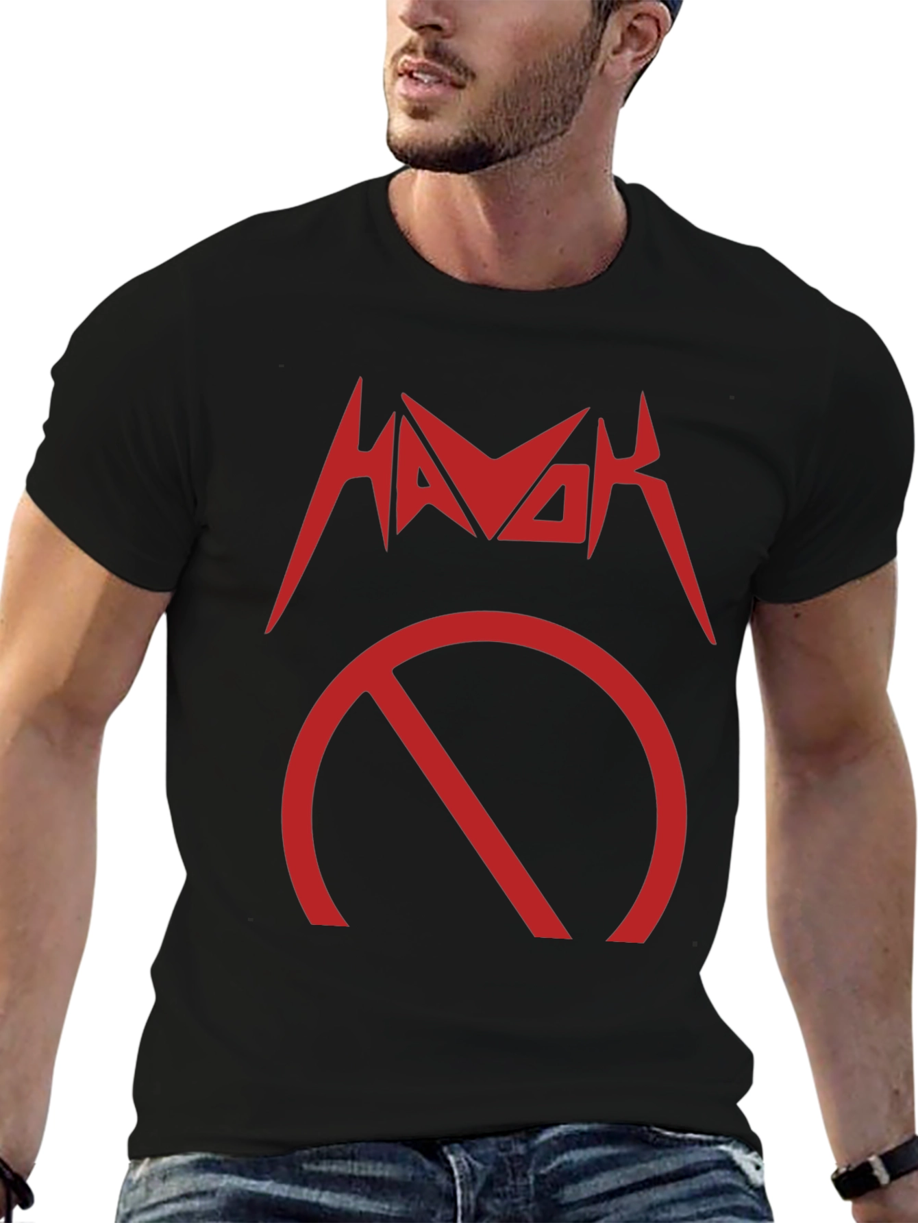 Havok Symbol Black T-Shirt - Thrash Metal Band Tee
