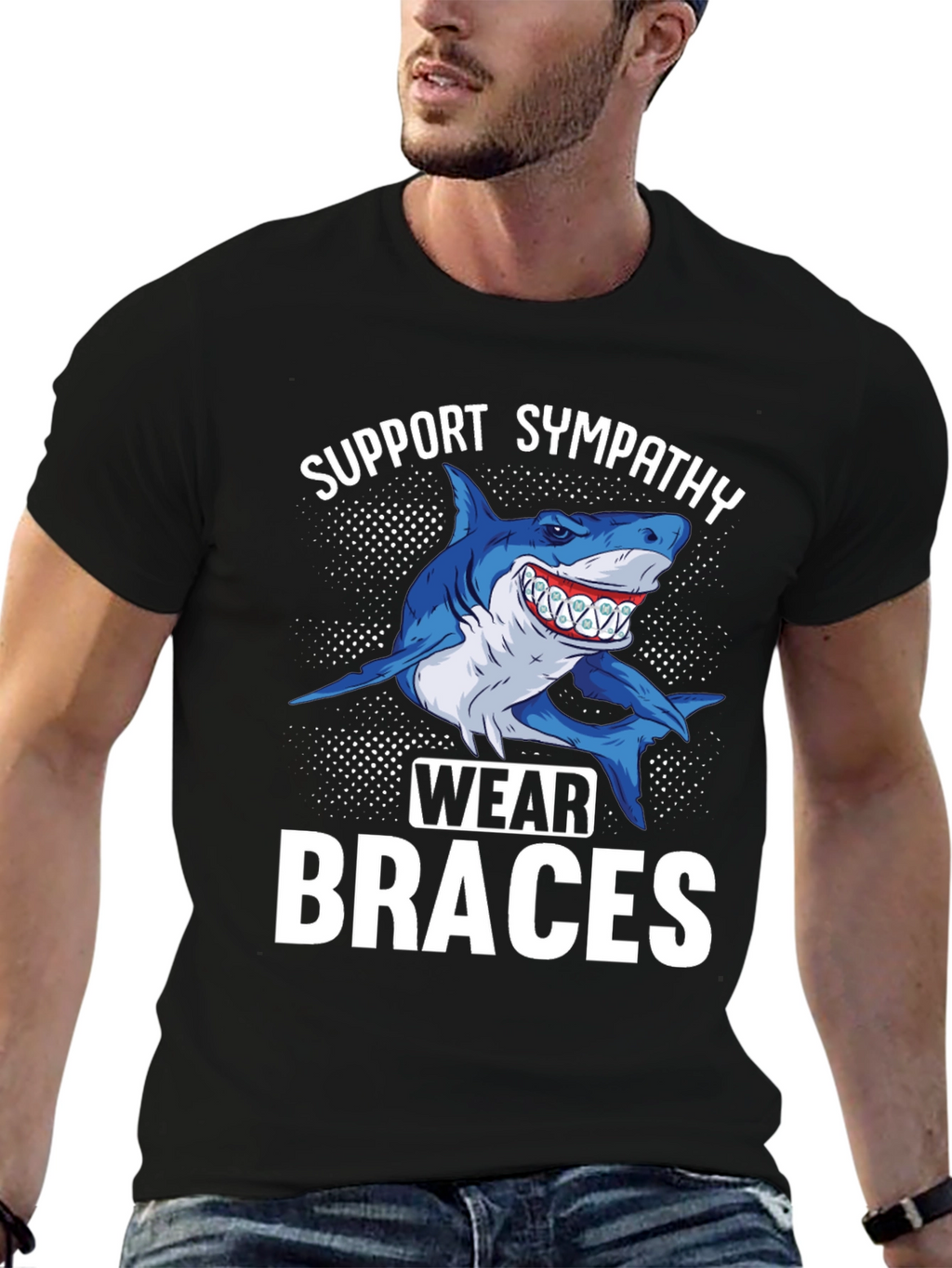 Shark Braces Graphic Tee
