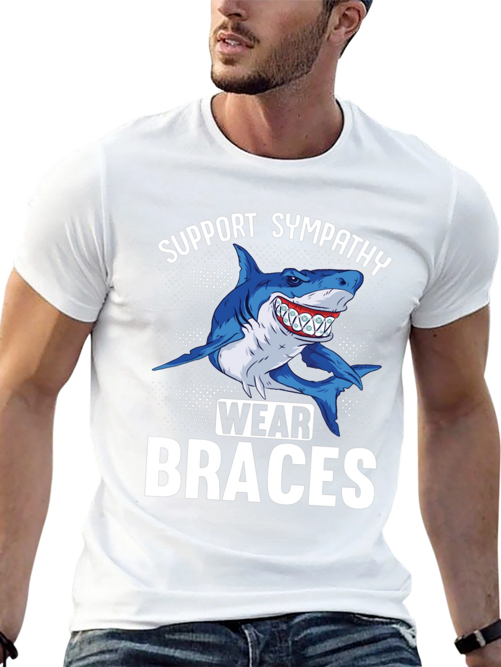 Shark Braces Graphic Tee