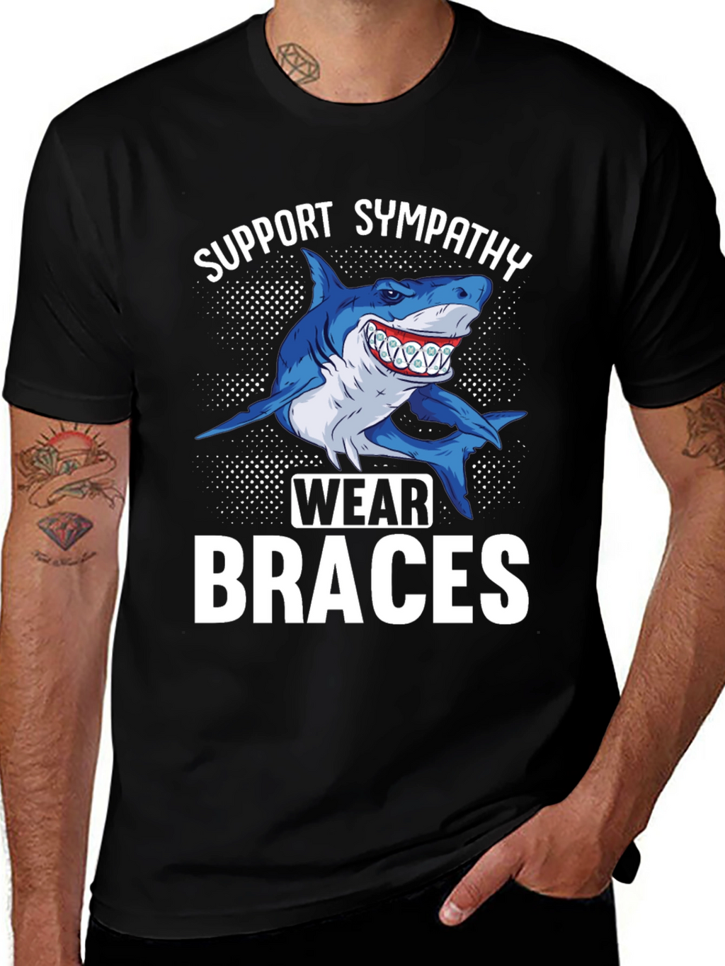 Shark Braces Graphic Tee