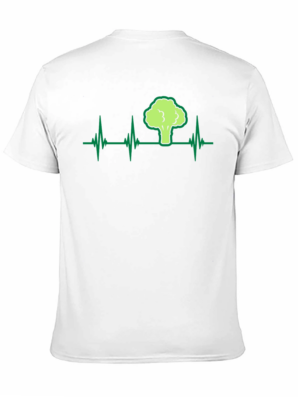 Broccoli Heartbeat Graphic T-Shirt - Black