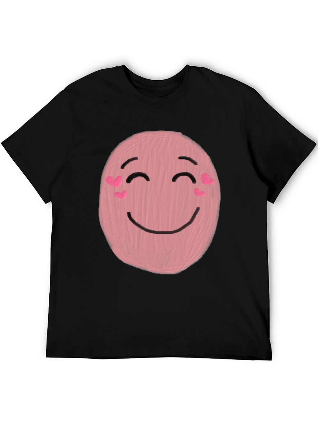 Cute Pink Emoji Graphic Tee - Happy Face T-Shirt