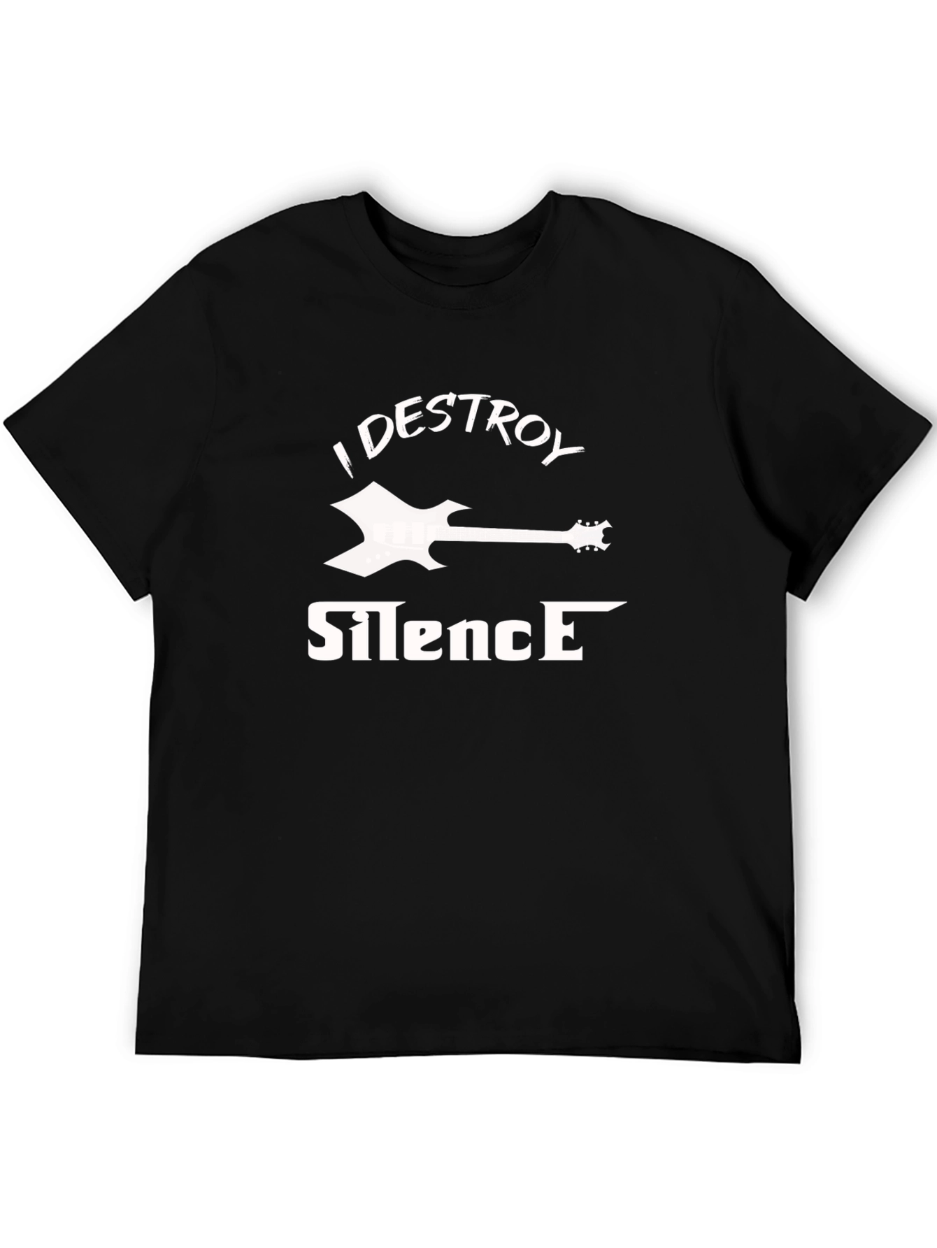 I Destroy Silence T-Shirt - Guitar Graphic Tee