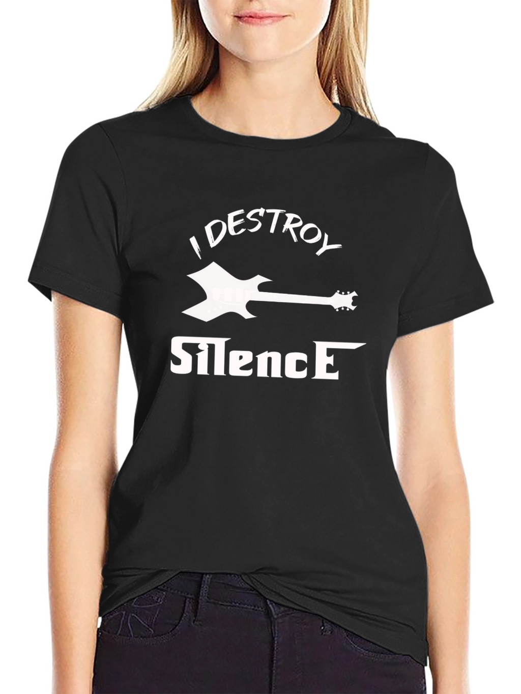 I Destroy Silence T-Shirt - Guitar Graphic Tee
