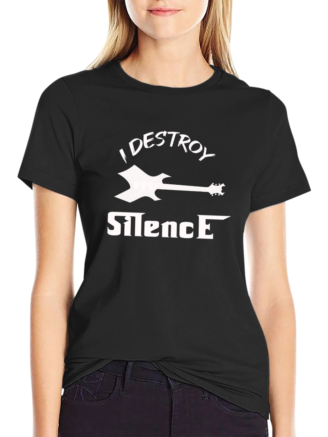 I Destroy Silence T-Shirt - Guitar Graphic Tee