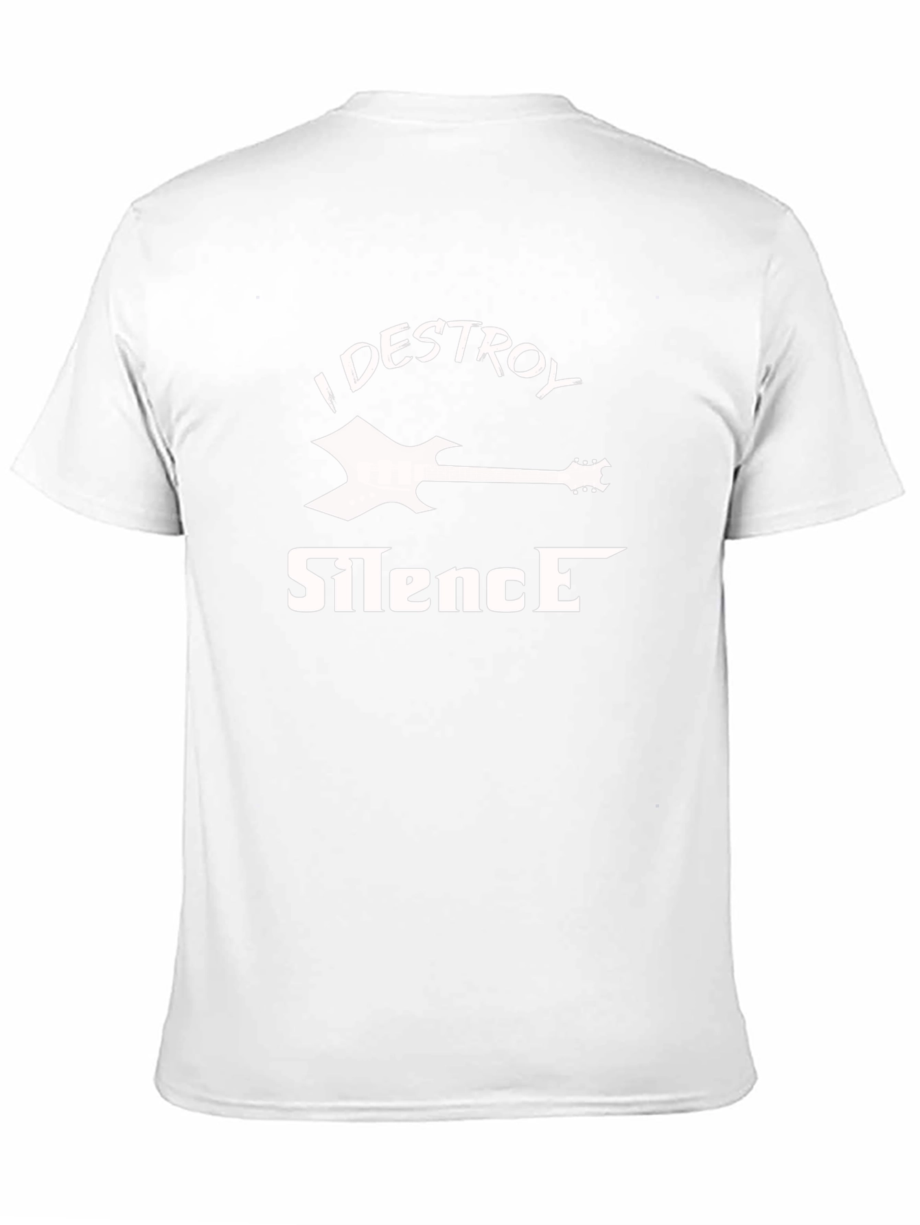I Destroy Silence T-Shirt - Guitar Graphic Tee