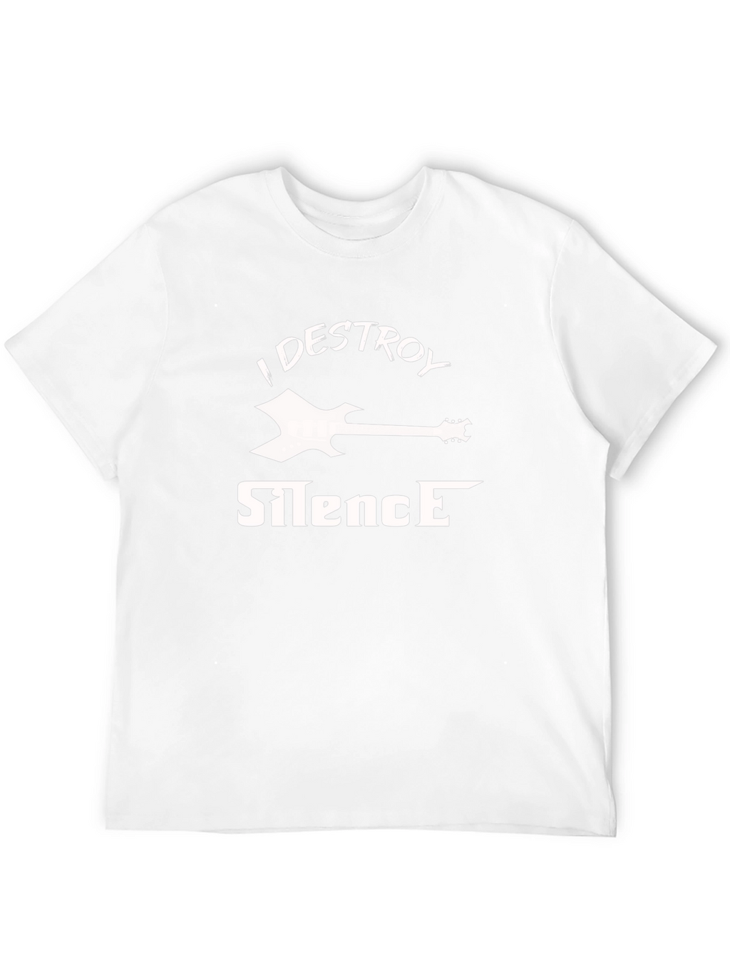I Destroy Silence T-Shirt - Guitar Graphic Tee