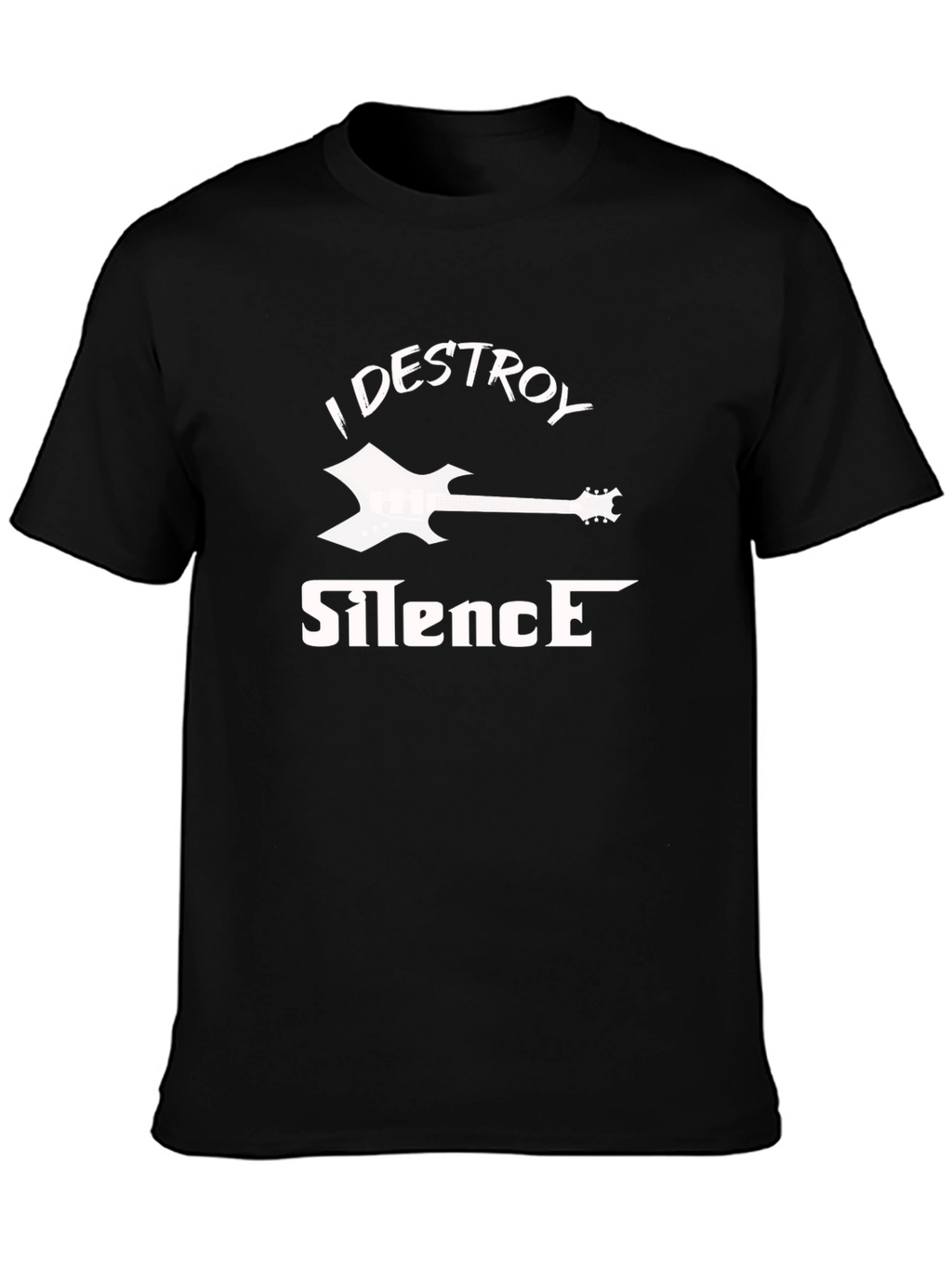 I Destroy Silence T-Shirt - Guitar Graphic Tee