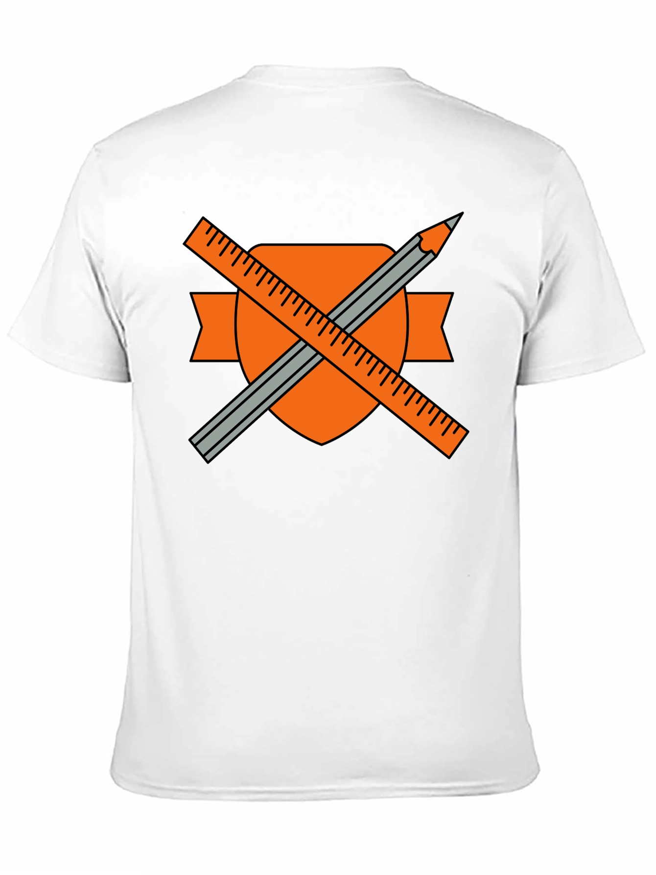 Engineers T-Shirt: Ruler & Pencil Design