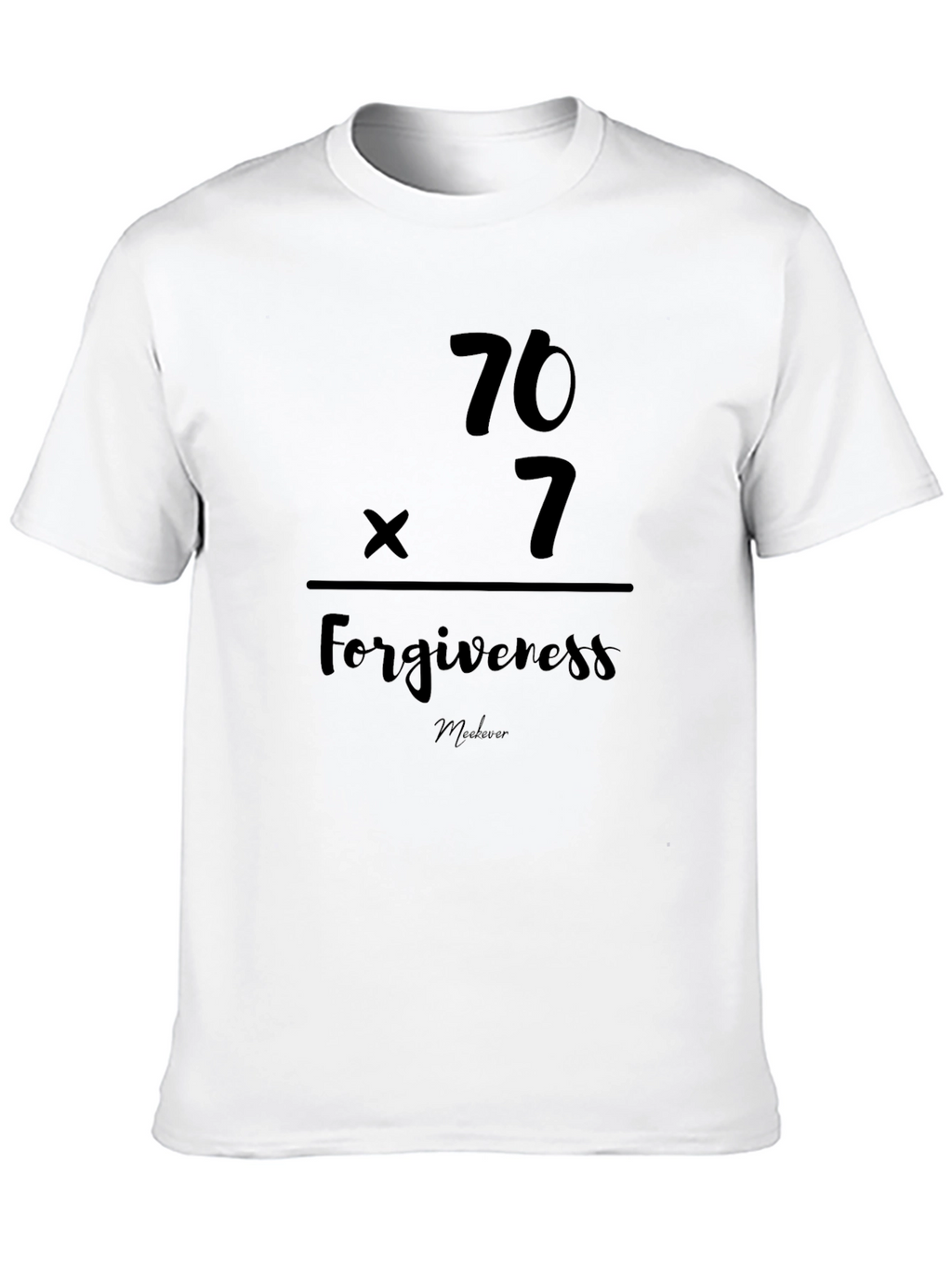 Forgiveness 70x7 Black T-Shirt