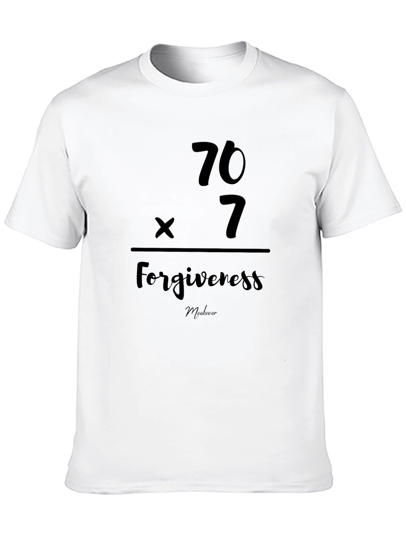 Forgiveness 70x7 Black T-Shirt