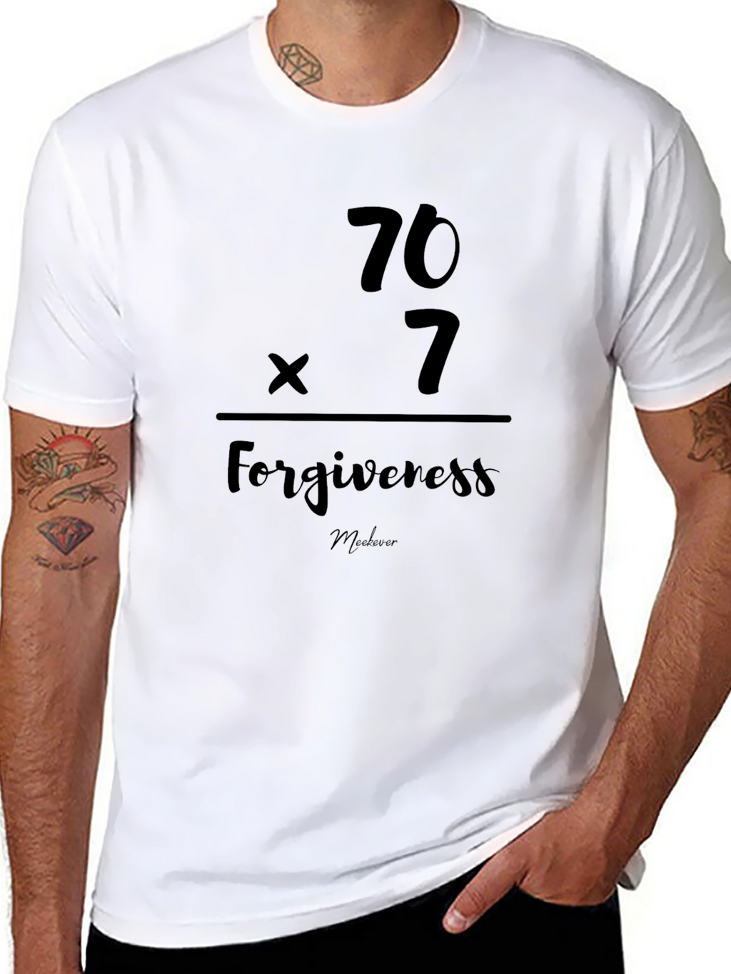 Forgiveness 70x7 Black T-Shirt