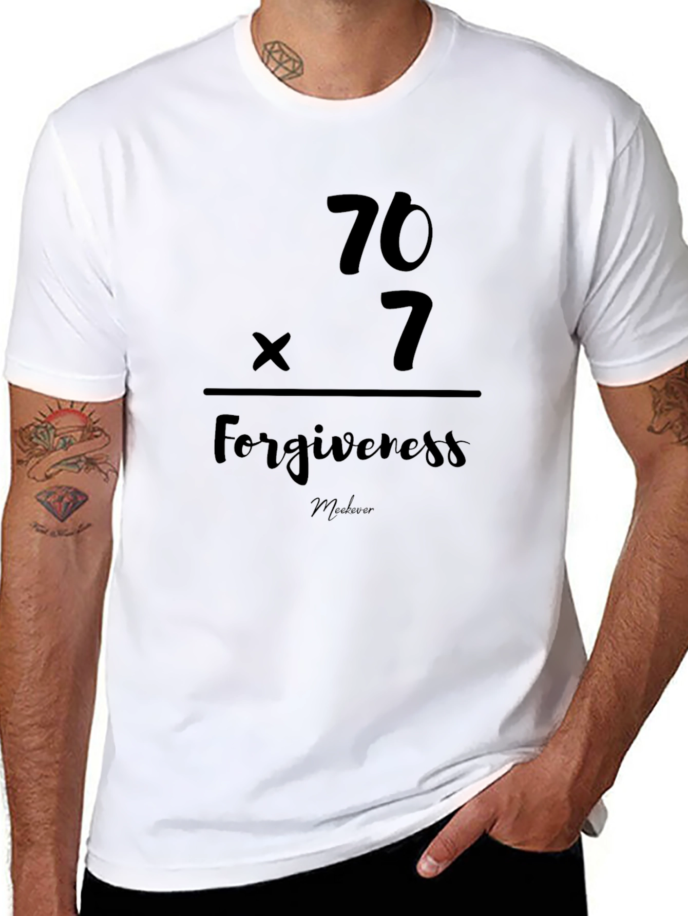 Forgiveness 70x7 Black T-Shirt