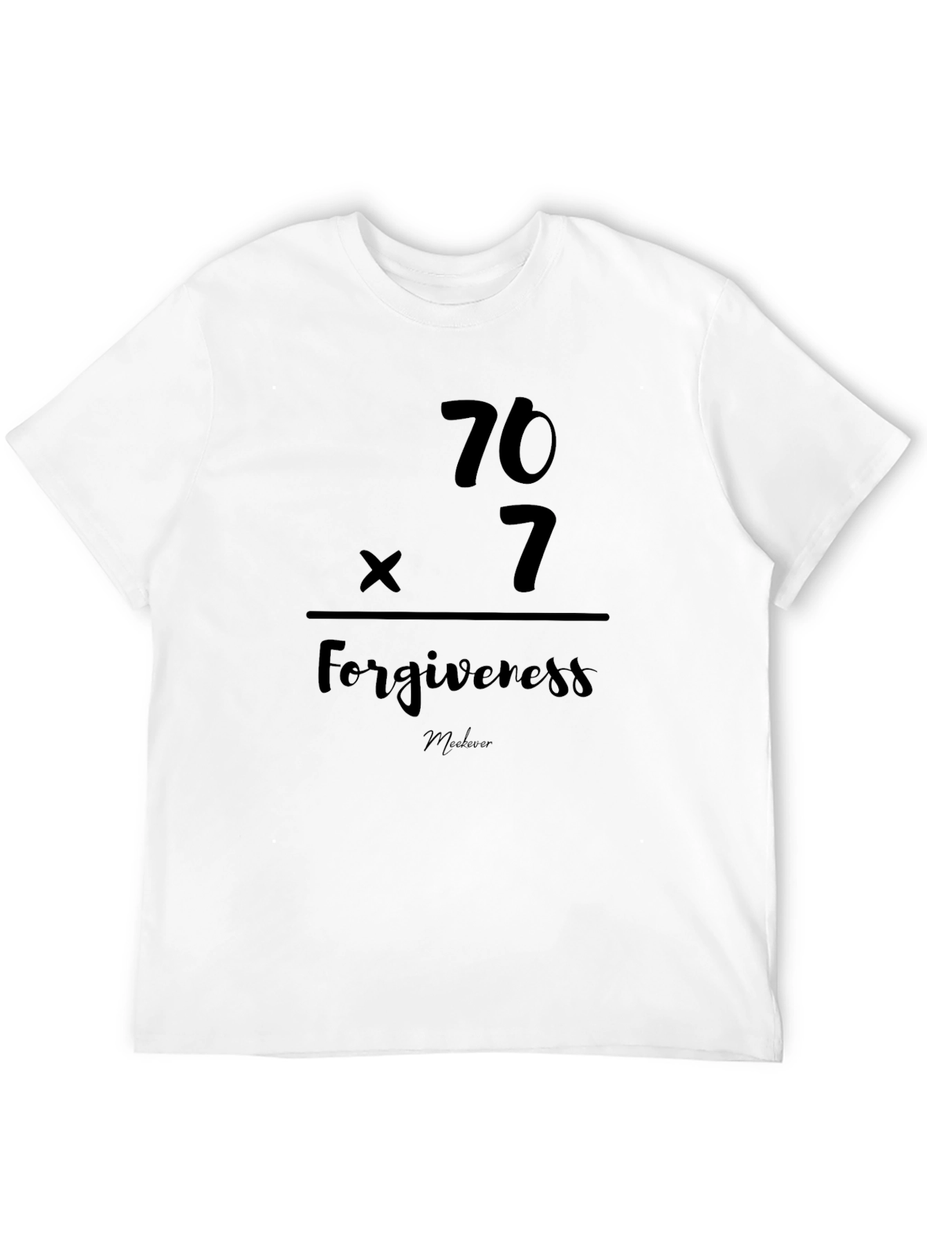 Forgiveness 70x7 Black T-Shirt