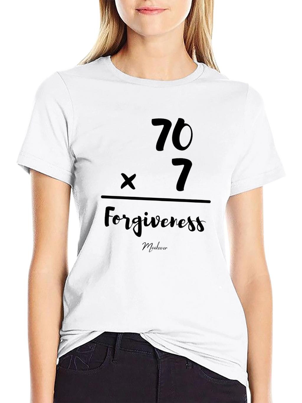 Forgiveness 70x7 Black T-Shirt