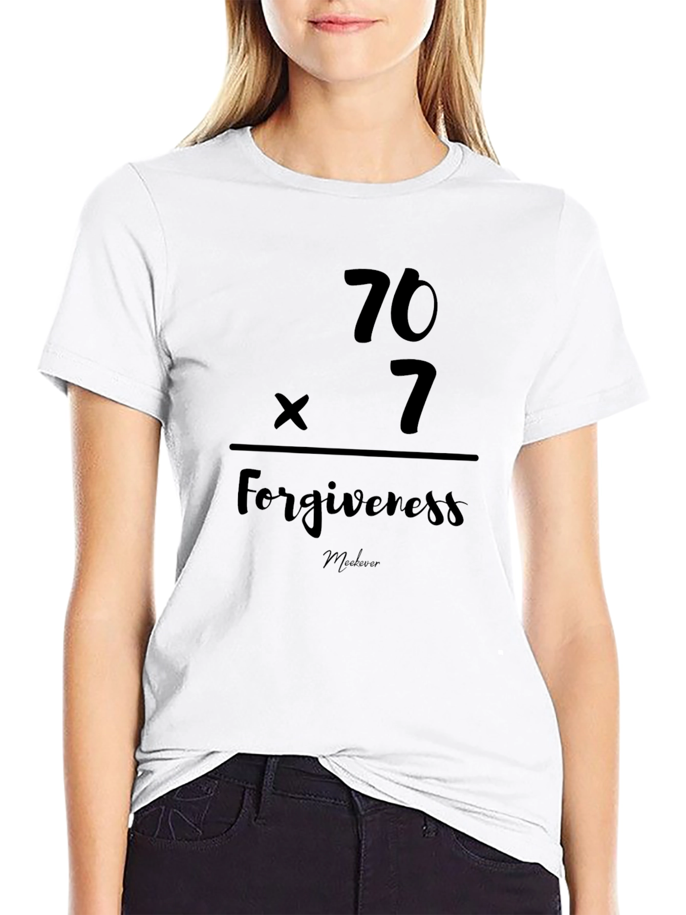 Forgiveness 70x7 Black T-Shirt