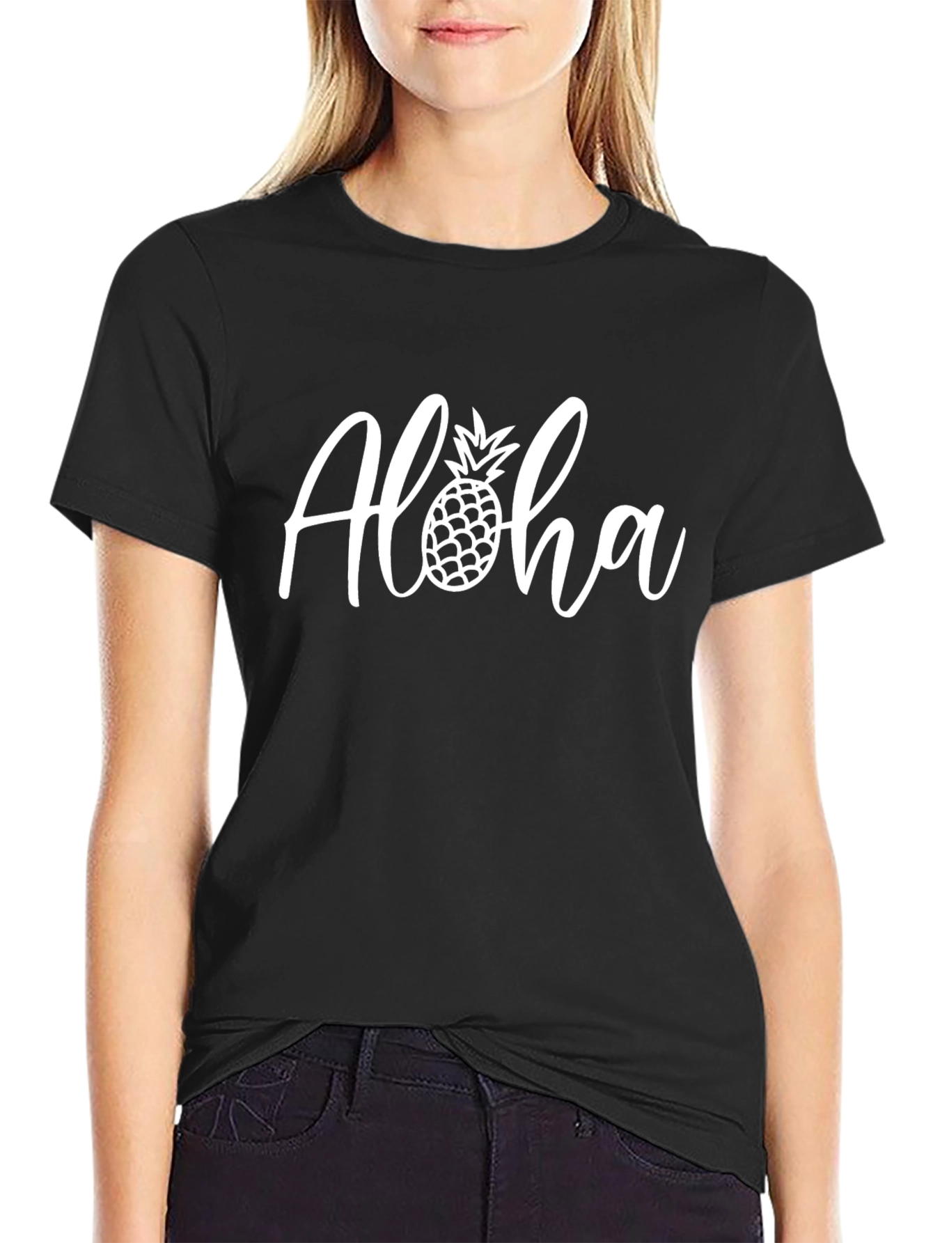 Aloha Pineapple Graphic T-Shirt - Casual Summer Style