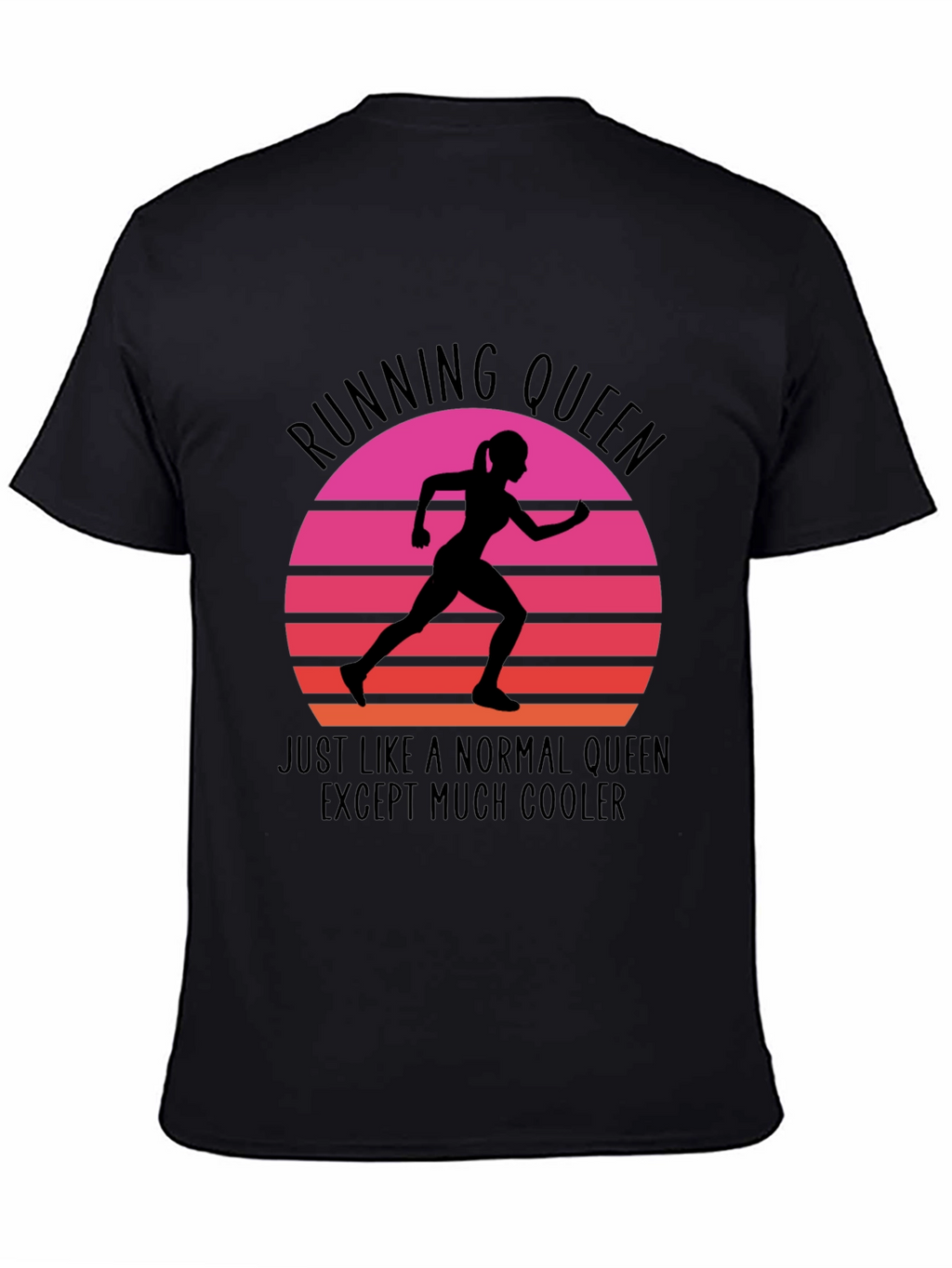 Running Queen Graphic Tee - Cool Comfortable Stylish