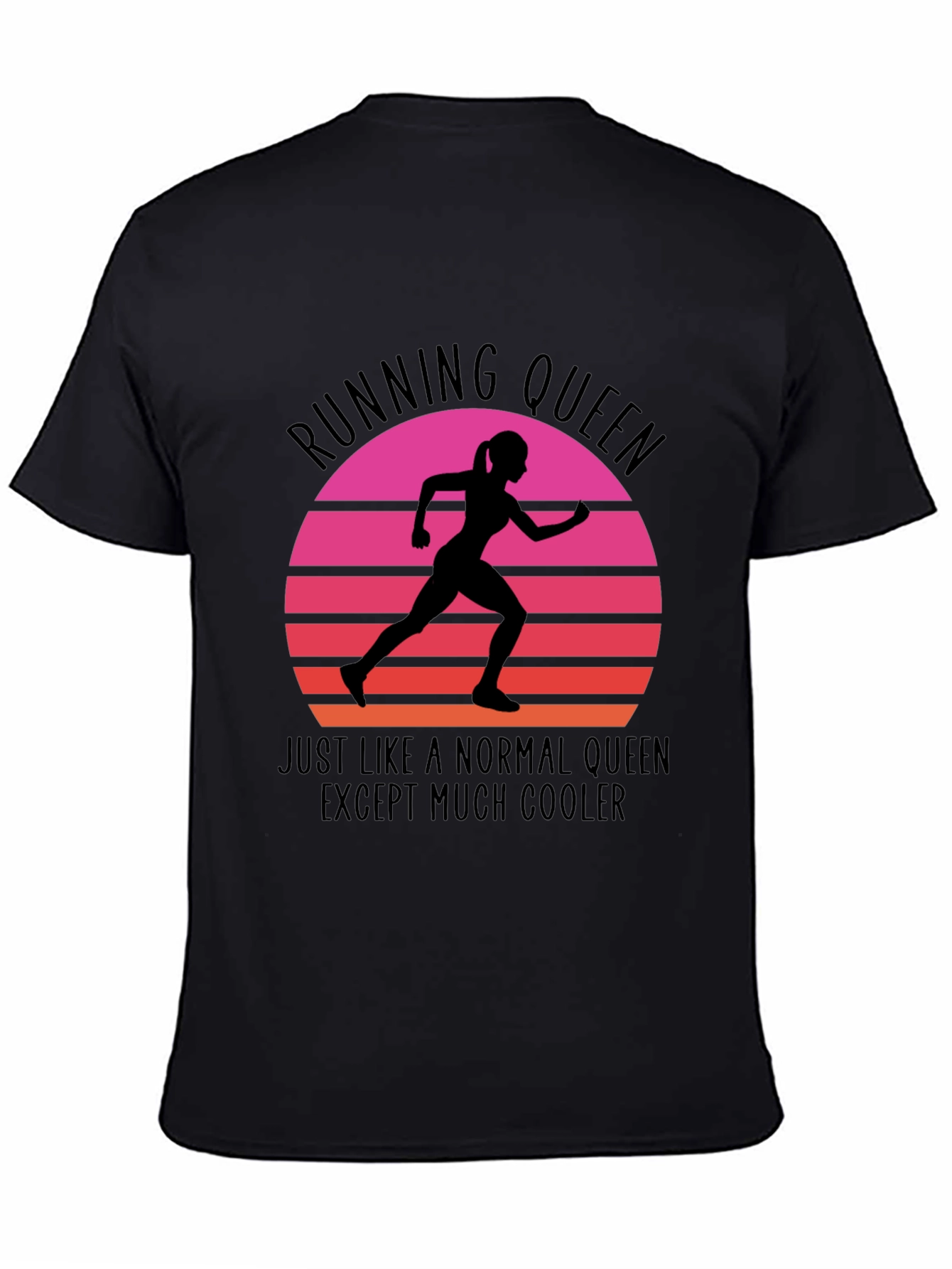 Running Queen Graphic Tee - Cool Comfortable Stylish
