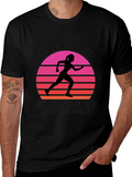 Running Queen Graphic Tee - Cool Comfortable Stylish