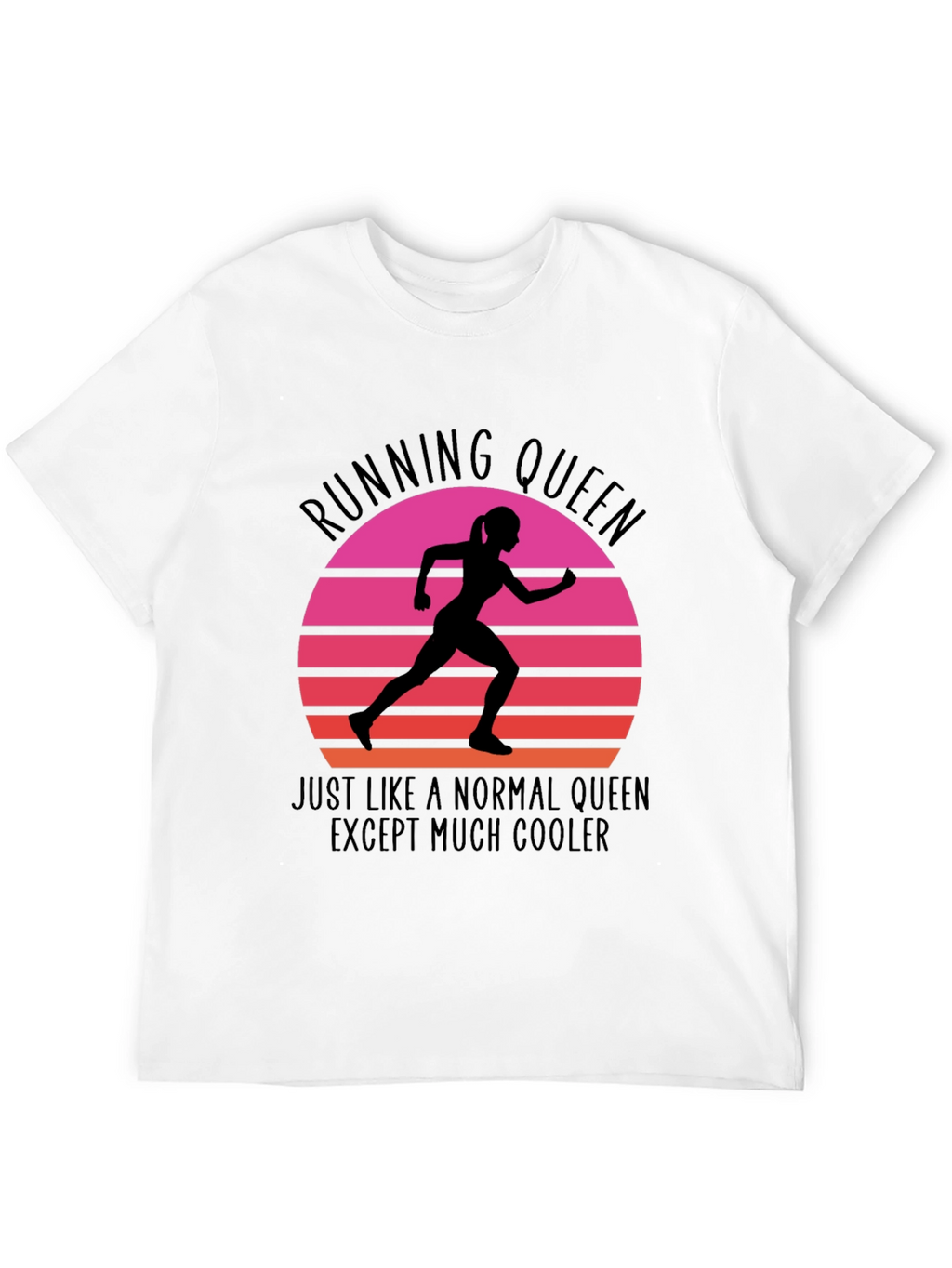 Running Queen Graphic Tee - Cool Comfortable Stylish