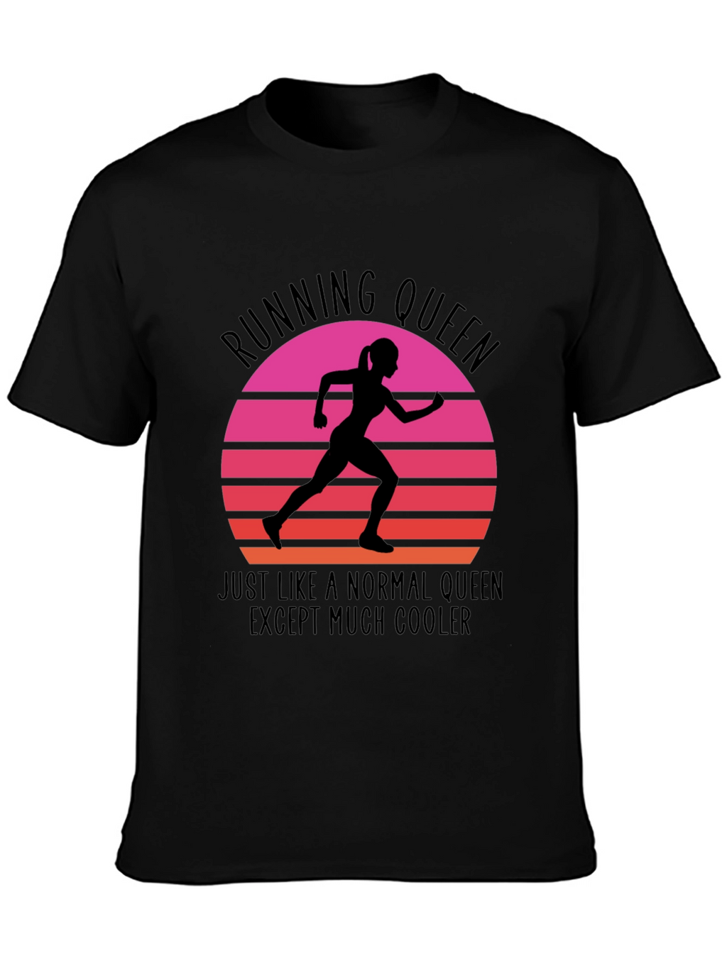 Running Queen Graphic Tee - Cool Comfortable Stylish