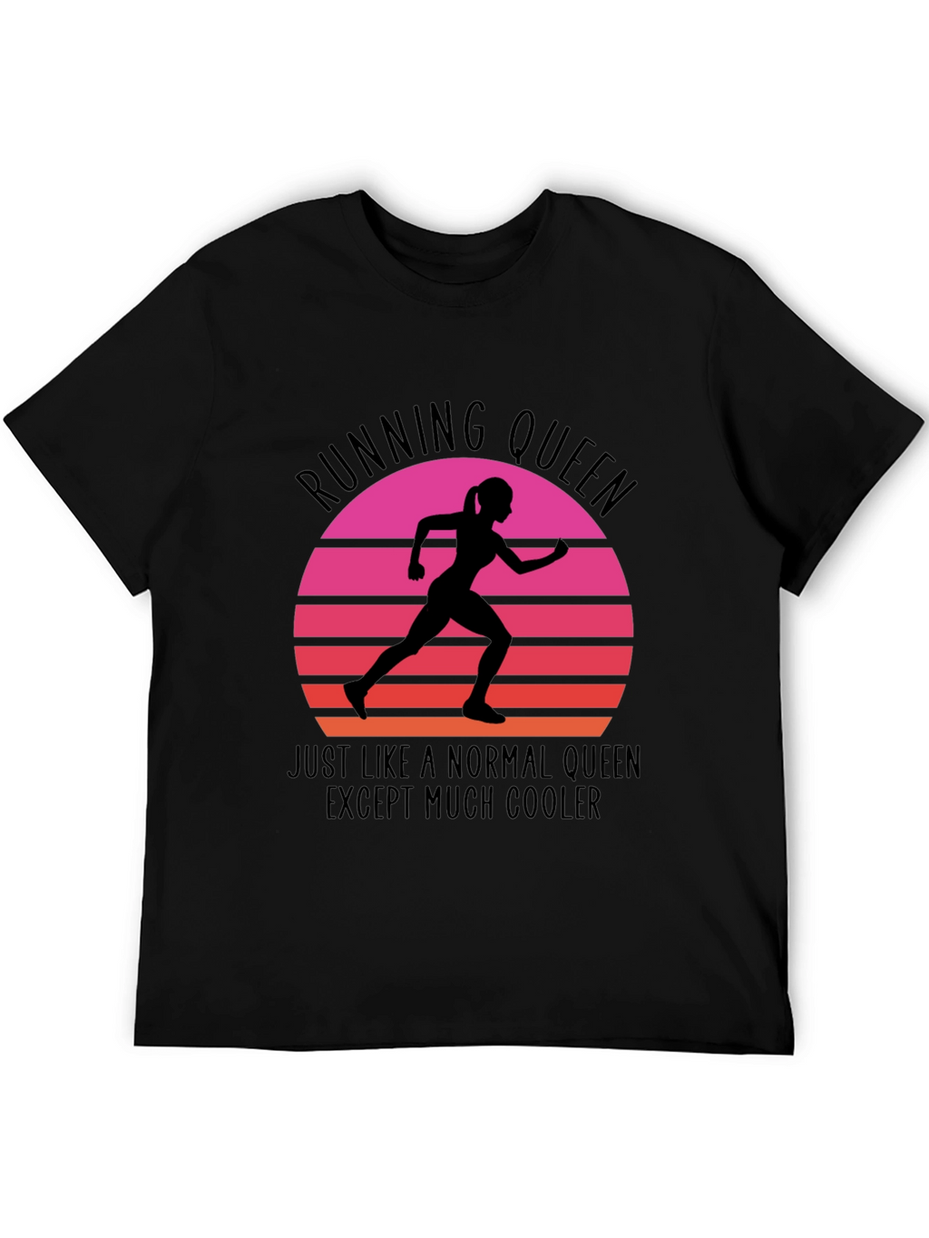 Running Queen Graphic Tee - Cool Comfortable Stylish