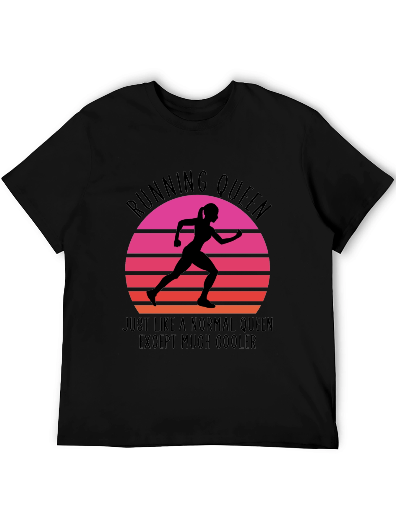 Running Queen Graphic Tee - Cool Comfortable Stylish