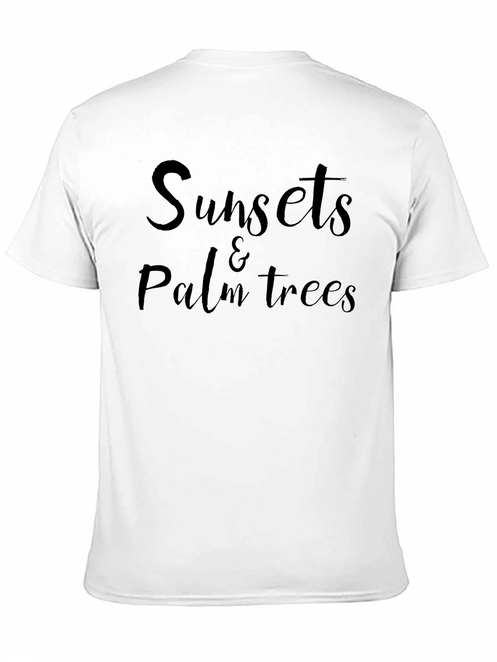 Sunsets & Palm Trees Graphic Tee - Black