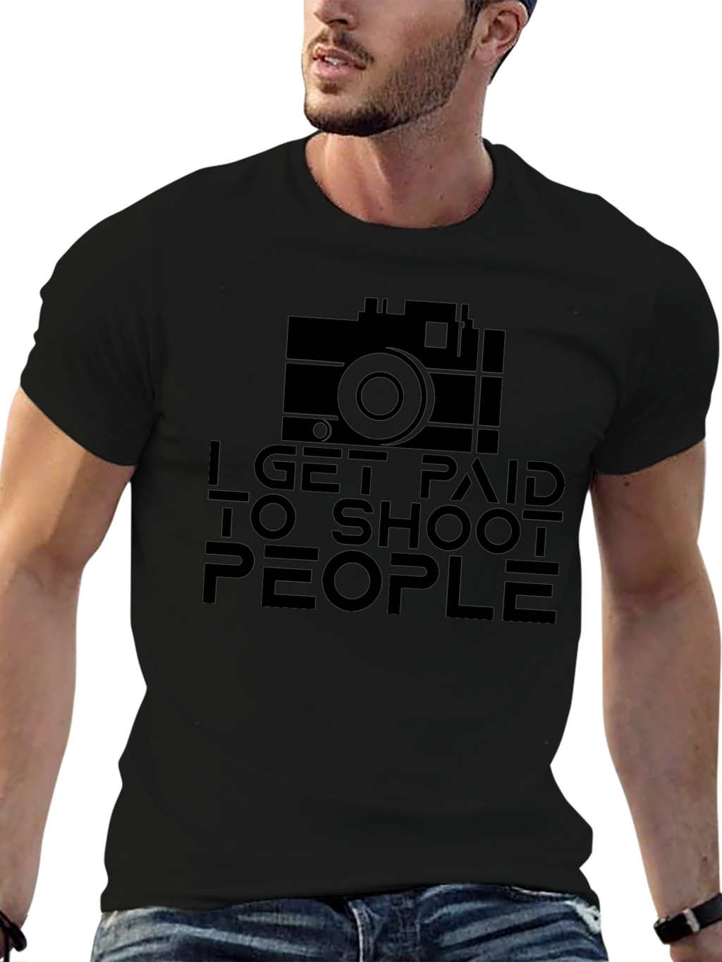 Photographers Tee - I Get Paid to Shoot People